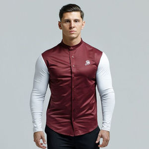 SARMAN  Long Sleeeves Shirt "Empire Burgundy"